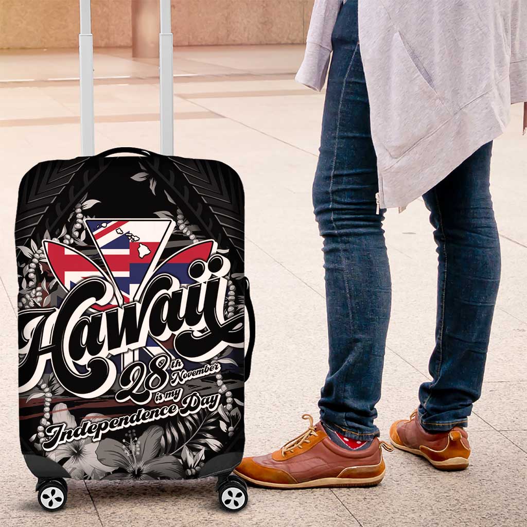 Hawaii November 28th Luggage Cover Kanaka Maoli Tribal Pattern - Polynesian Pride