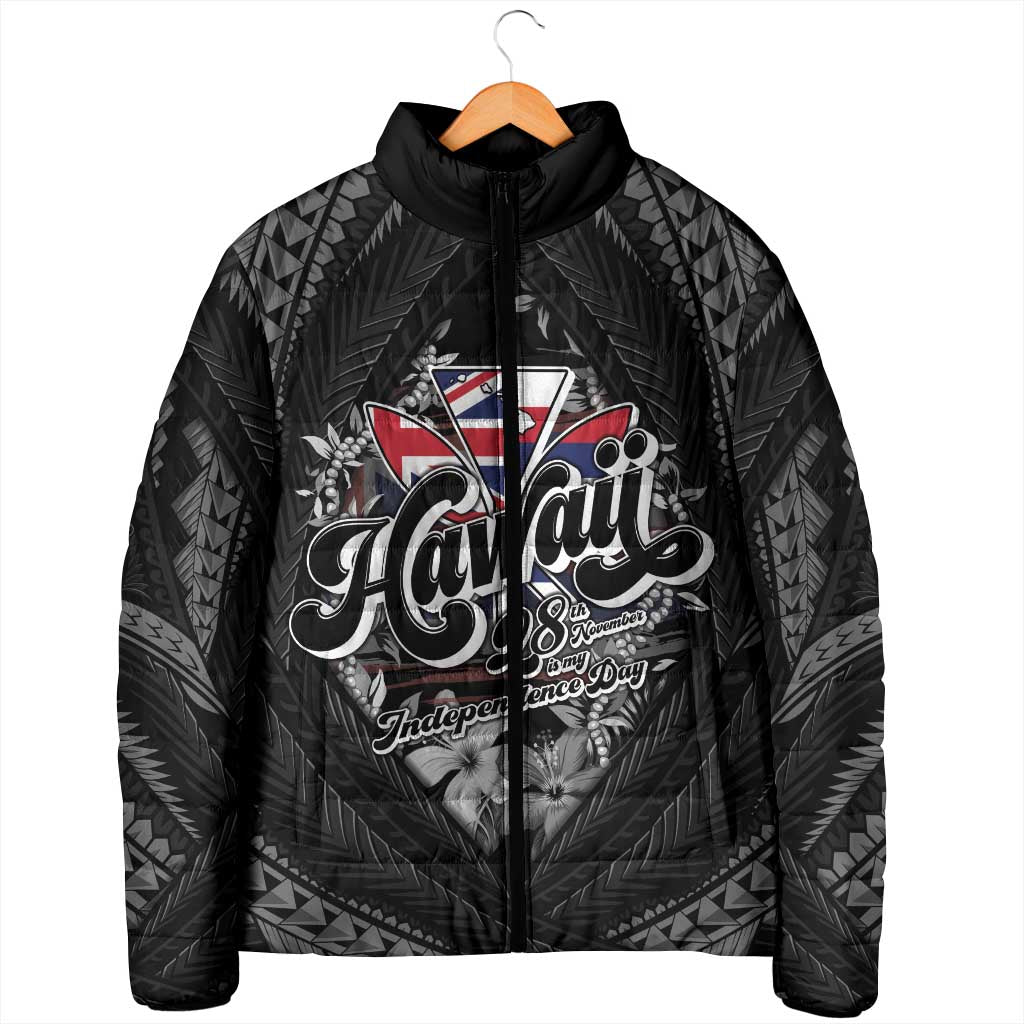 Hawaii November 28th Padded Jacket Kanaka Maoli Tribal Pattern LT05 - Polynesian Pride