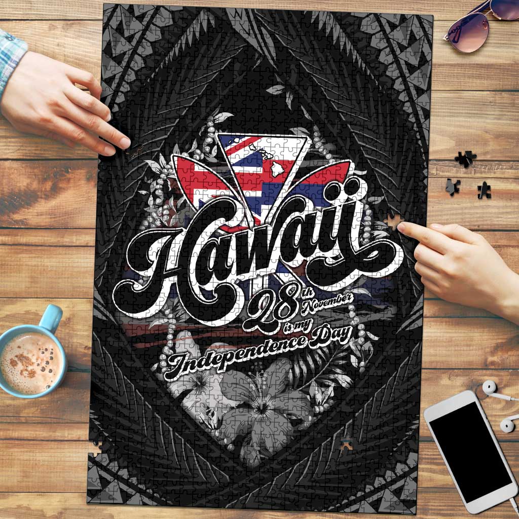 Hawaii November 28th Puzzle Kanaka Maoli Tribal Pattern LT05 Black - Polynesian Pride