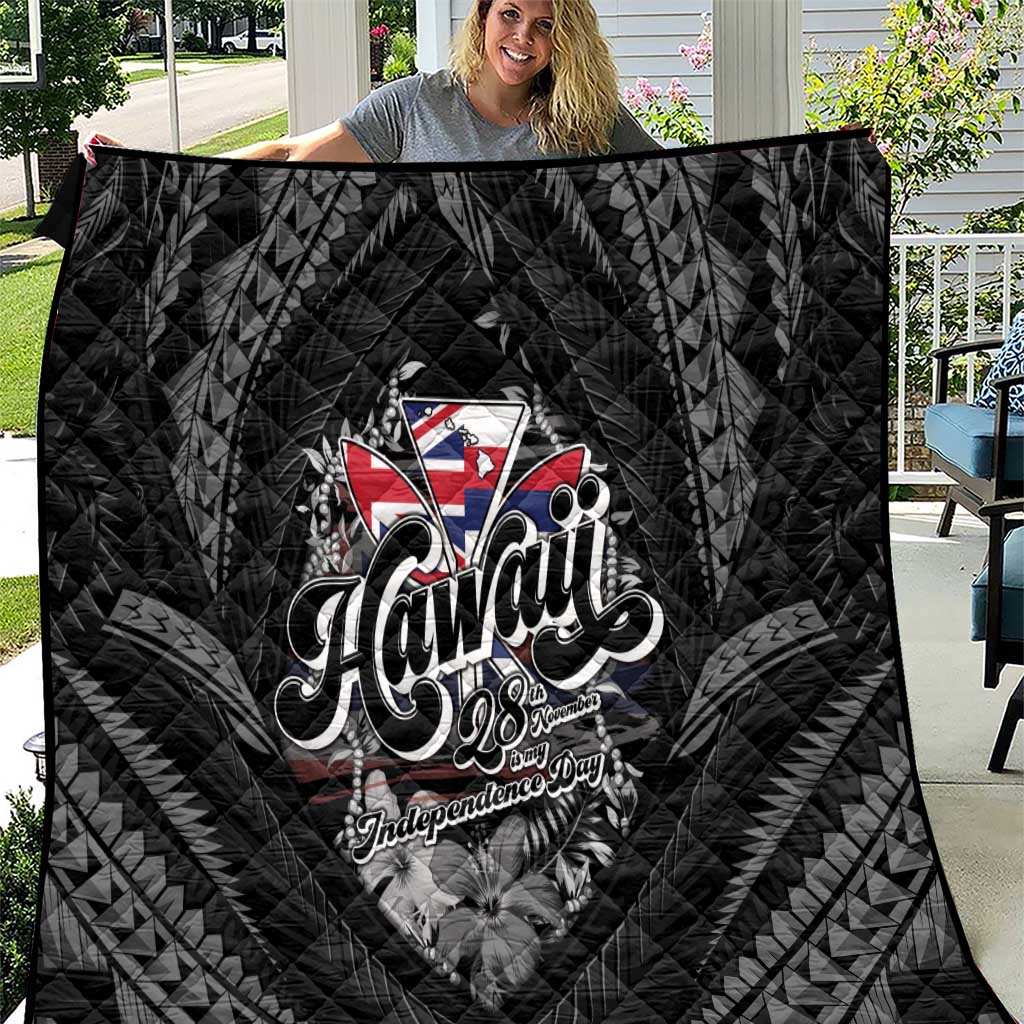 Hawaii November 28th Quilt Kanaka Maoli Tribal Pattern - Polynesian Pride