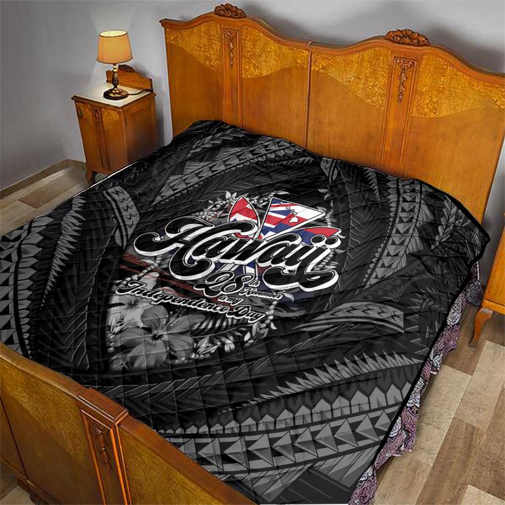 Hawaii November 28th Quilt Kanaka Maoli Tribal Pattern - Polynesian Pride