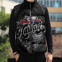 Hawaii November 28th Sleeveless Puffer Jacket Kanaka Maoli Tribal Pattern LT05 - Polynesian Pride
