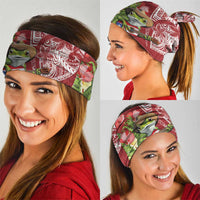 Puerto Rico Coqui Frog Neck Gaiter Tropical Flowers Polynesian Style - Polynesian Pride