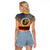 Cook Islands ANZAC Day Raglan Cropped T Shirt Lest We Forget LT05 - Polynesian Pride
