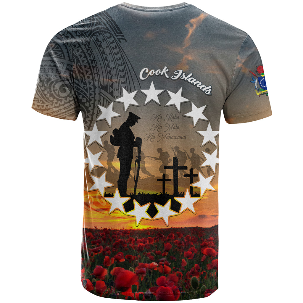 Cook Islands ANZAC Day T Shirt Lest We Forget LT05 - Polynesian Pride
