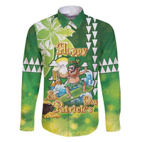 Hawaii Saint Patrick's Day Family Matching Tank Maxi Dress and Hawaiian Shirt Funny Surfing Leprechaun