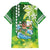 Hawaii Saint Patrick's Day Hawaiian Shirt Funny Surfing Leprechaun