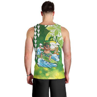 Hawaii Saint Patrick's Day Men Tank Top Funny Surfing Leprechaun