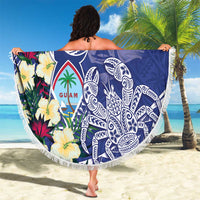 Hafa Adai Guam Beach Blanket Latte Stone With Coconut Crab