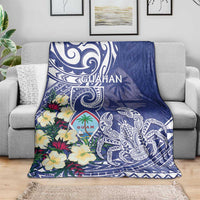 Hafa Adai Guam Blanket Latte Stone With Coconut Crab