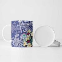 Personalised Hafa Adai Guam Ceramic Mug Latte Stone With Coconut Crab