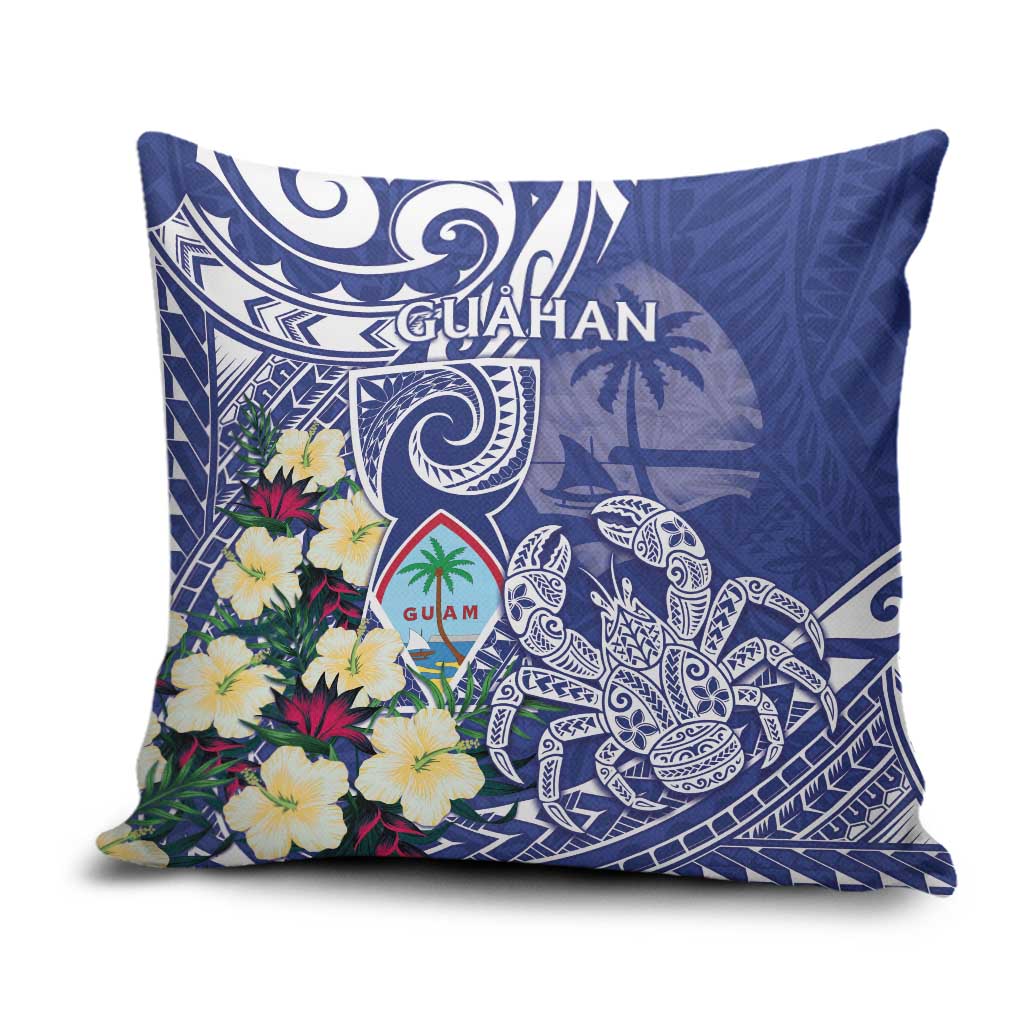 Hafa Adai Guam Pillow Cover Latte Stone With Coconut Crab