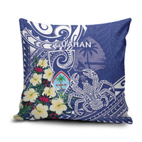 Hafa Adai Guam Pillow Cover Latte Stone With Coconut Crab