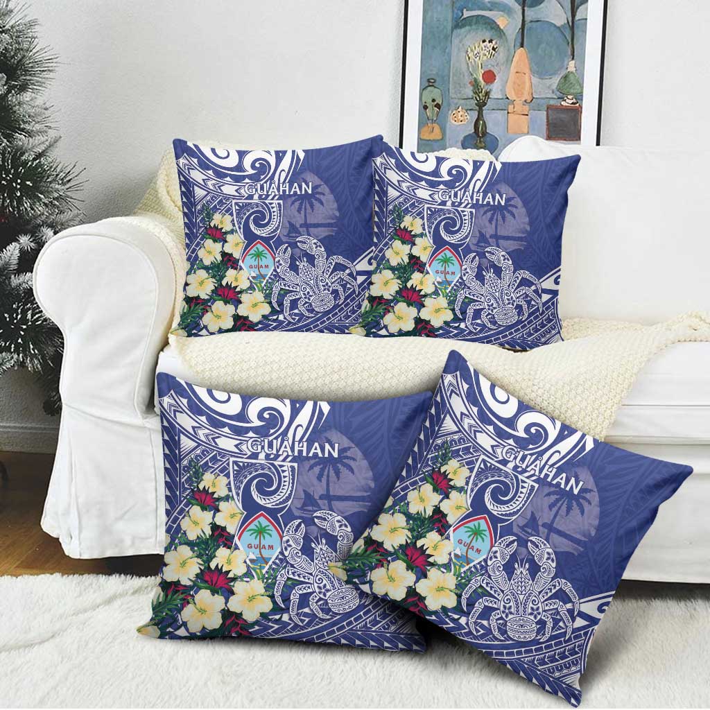 Hafa Adai Guam Pillow Cover Latte Stone With Coconut Crab
