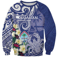Personalised Hafa Adai Guam Sweatshirt Latte Stone With Coconut Crab