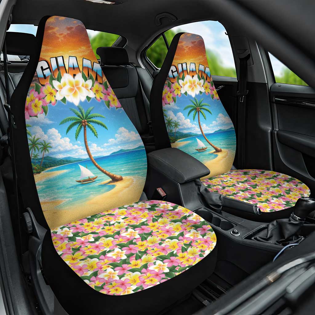 Guam Car Seat Cover Eternal Summer Sunset Beach LT05 One Size Colorful - Polynesian Pride