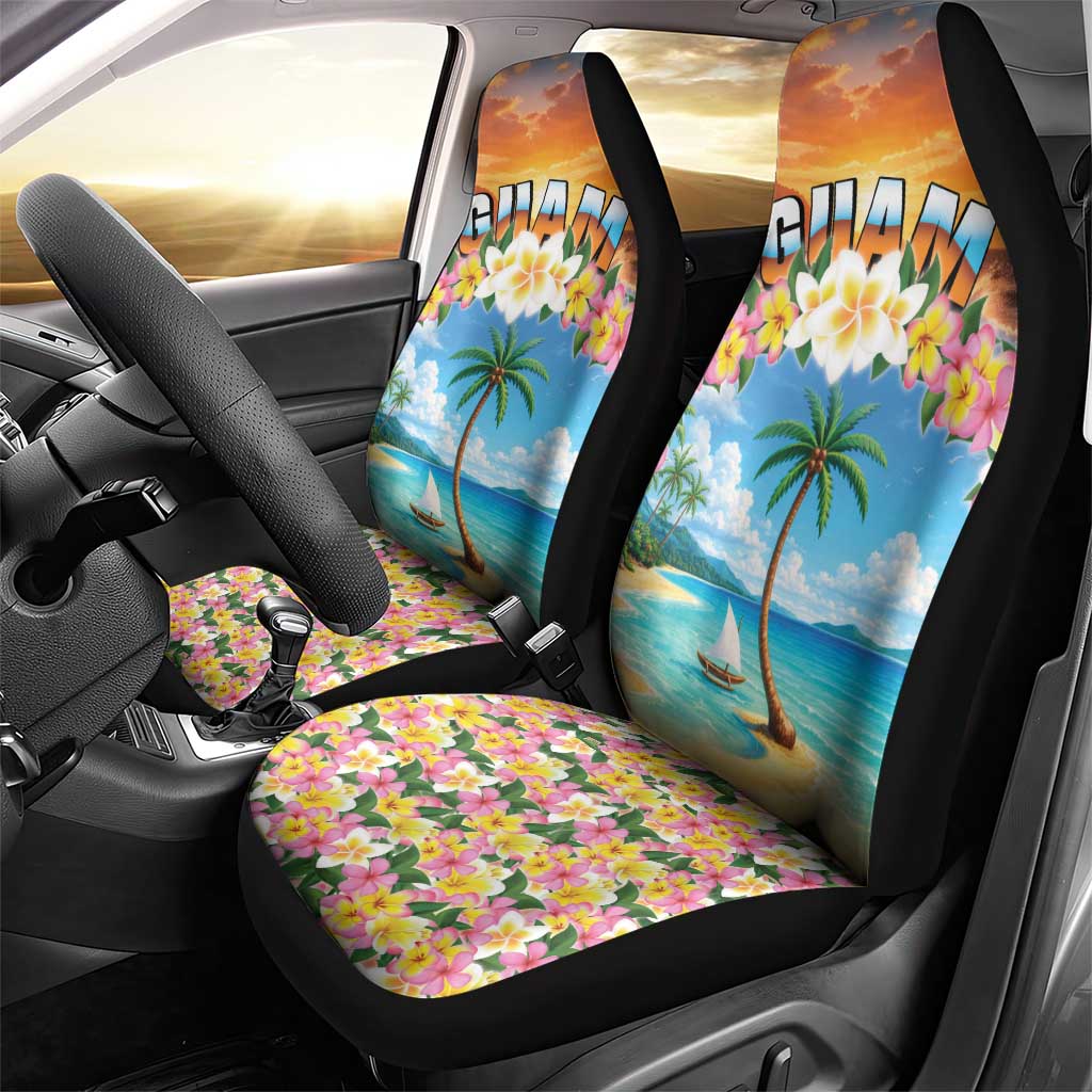Guam Car Seat Cover Eternal Summer Sunset Beach LT05 - Polynesian Pride