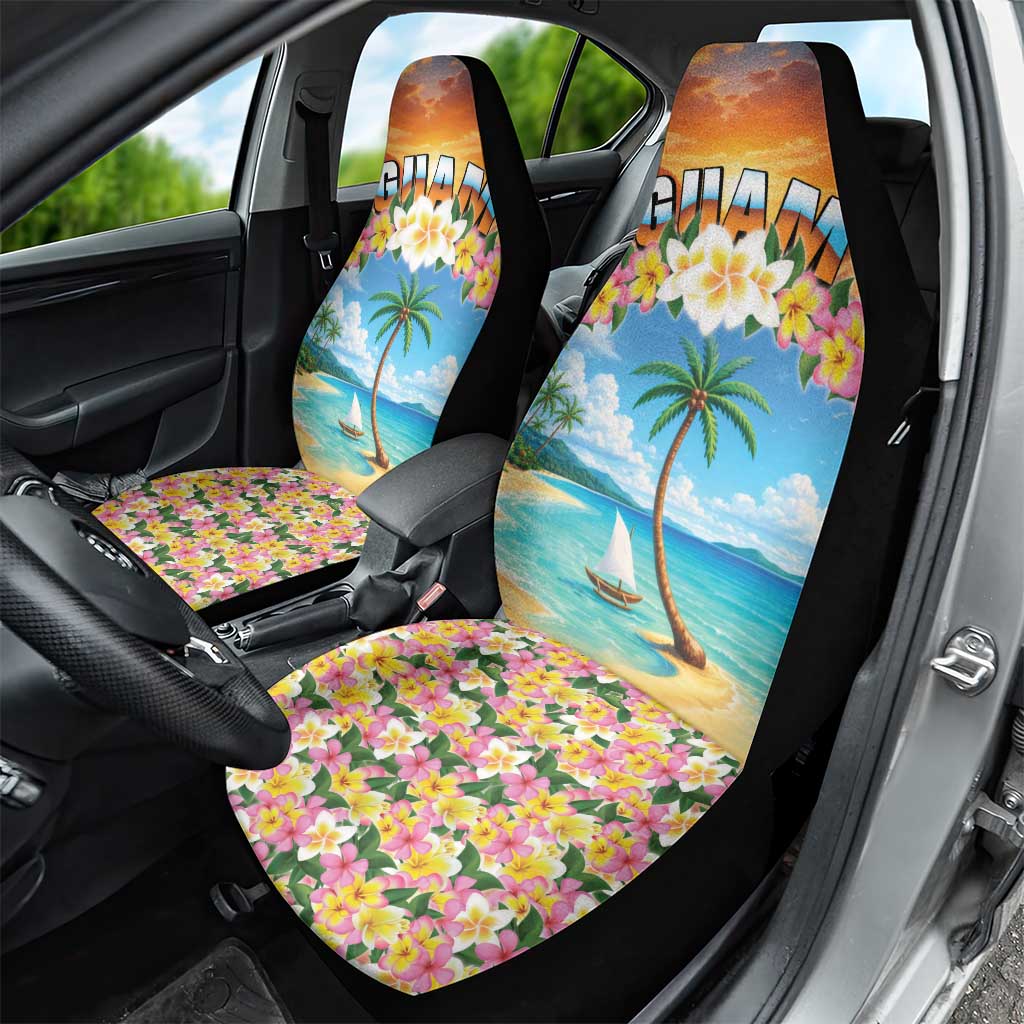 Guam Car Seat Cover Eternal Summer Sunset Beach LT05 - Polynesian Pride