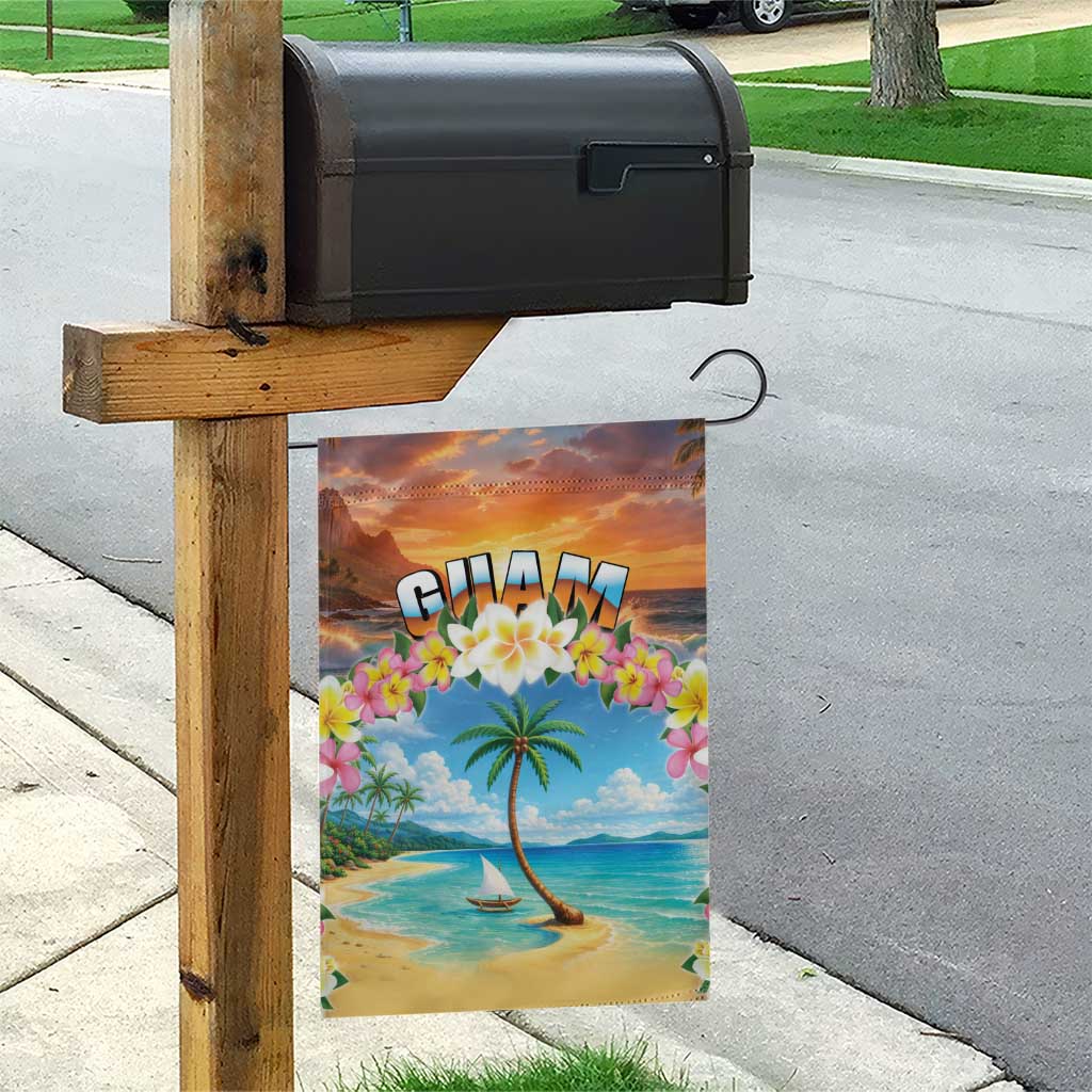 Guam Garden Flag Eternal Summer Sunset Beach