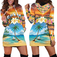 Guam Hoodie Dress Eternal Summer Sunset Beach