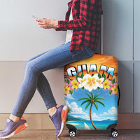 Guam Luggage Cover Eternal Summer Sunset Beach
