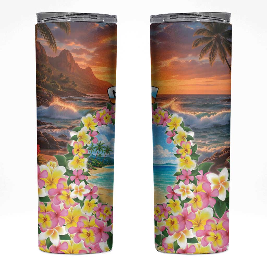 Guam Skinny Tumbler Eternal Summer Sunset Beach