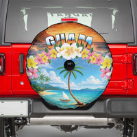 Guam Spare Tire Cover Eternal Summer Sunset Beach
