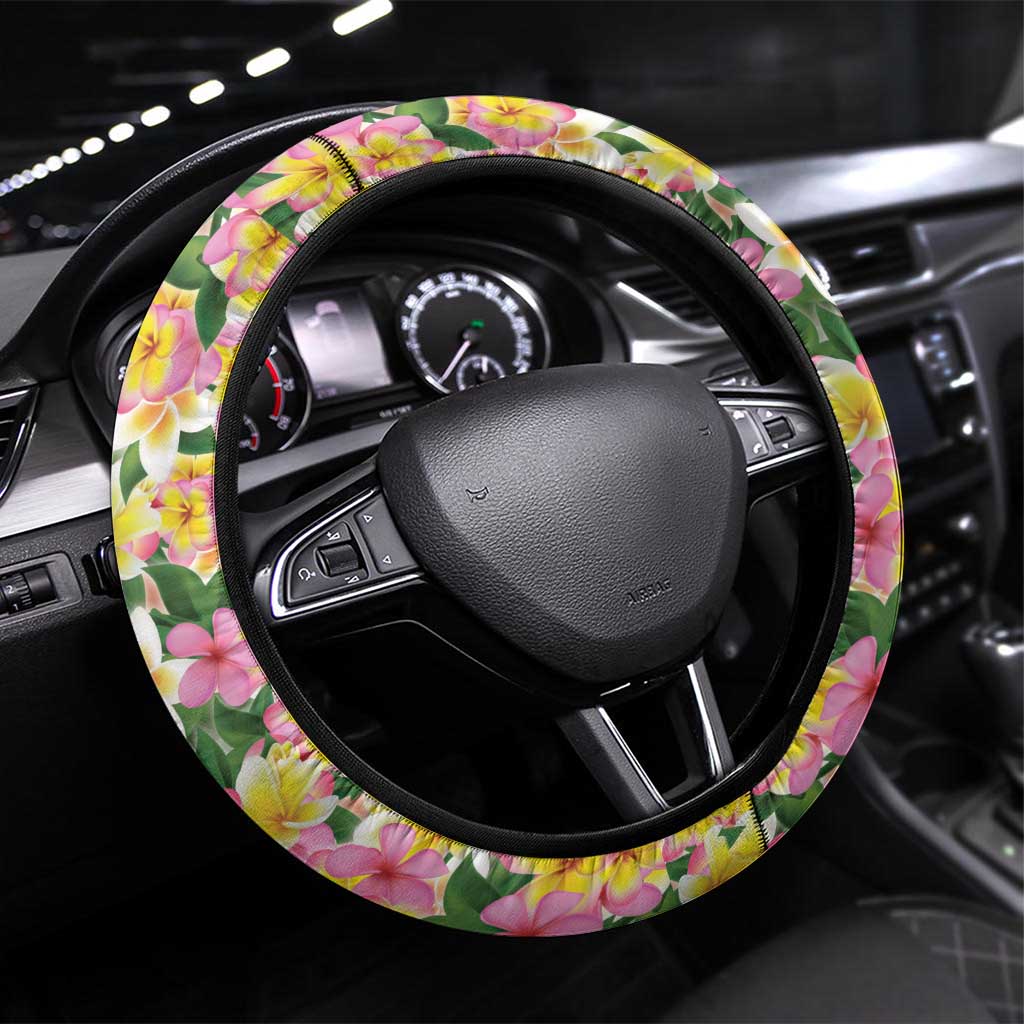 Guam Steering Wheel Cover Eternal Summer Sunset Beach LT05 Universal Fit Colorful - Polynesian Pride
