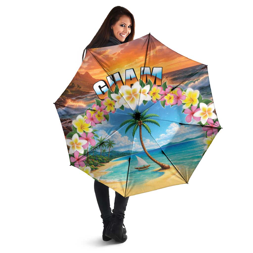 Guam Umbrella Eternal Summer Sunset Beach
