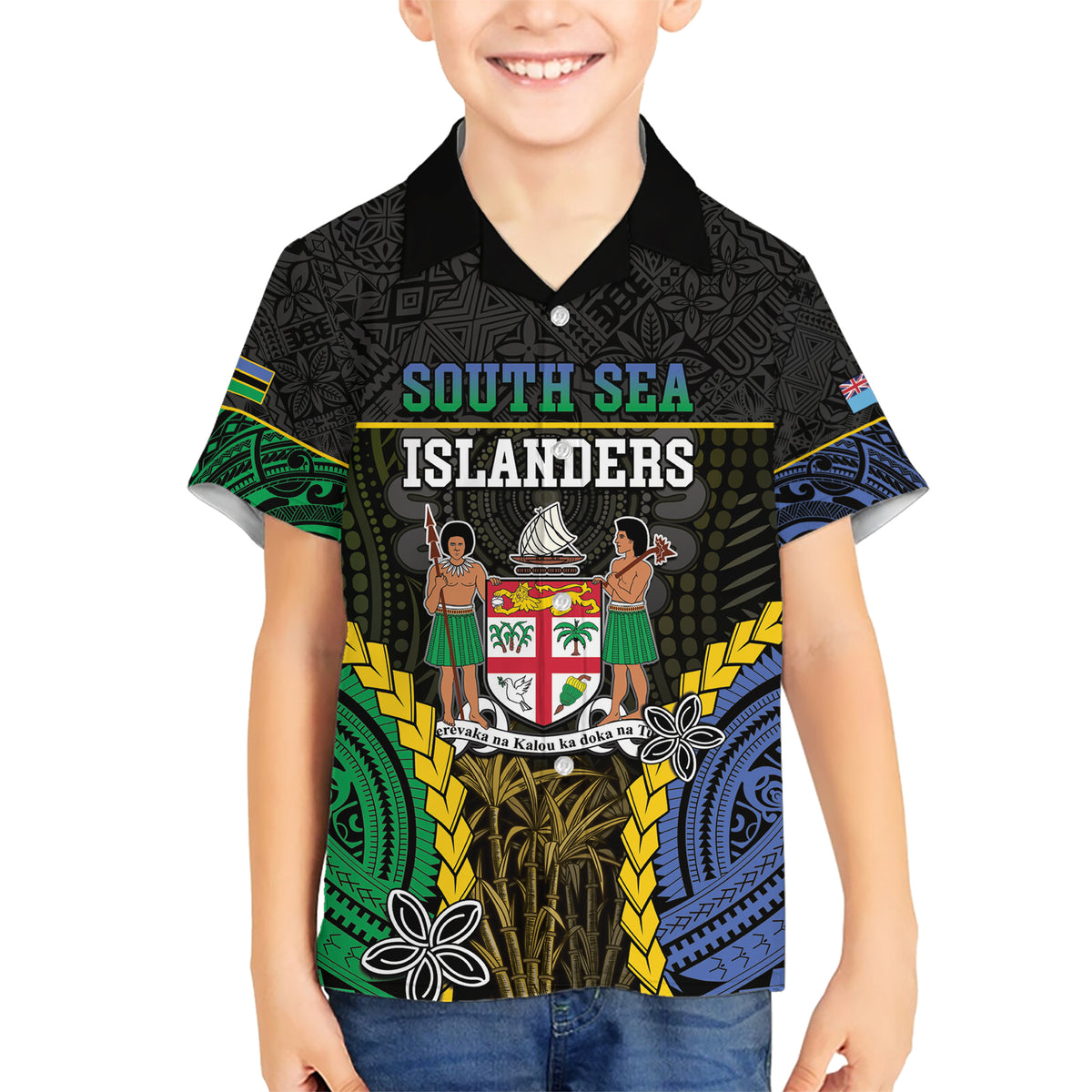 Personalised South Sea Islanders And Fiji Hawaiian Shirt Kanakas Fijian Tapa Pattern