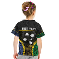 Personalised South Sea Islanders And Fiji Kid T Shirt Kanakas Fijian Tapa Pattern