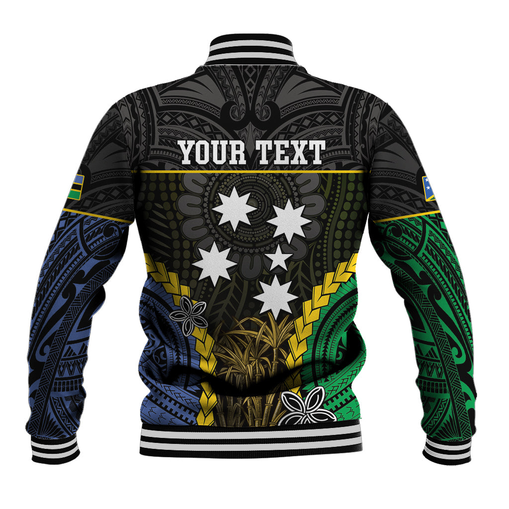 Personalised South Sea Islanders And Solomon Islands Baseball Jacket Kanakas Polynesian Pattern LT05 - Polynesian Pride