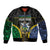 Personalised South Sea Islanders And Solomon Islands Bomber Jacket Kanakas Polynesian Pattern