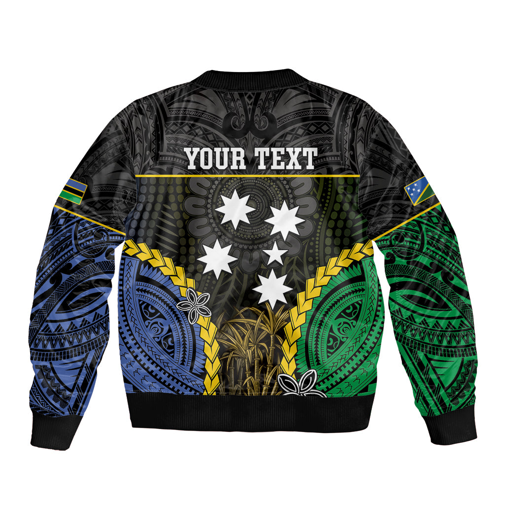 Personalised South Sea Islanders And Solomon Islands Bomber Jacket Kanakas Polynesian Pattern LT05 - Polynesian Pride