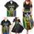 Personalised South Sea Islanders And Solomon Islands Family Matching Summer Maxi Dress and Hawaiian Shirt Kanakas Polynesian Pattern