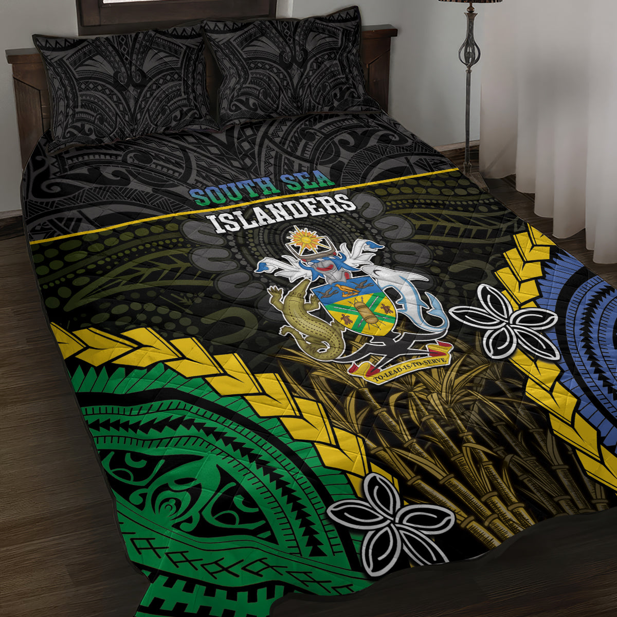 South Sea Islanders And Solomon Islands Quilt Bed Set Kanakas Polynesian Pattern