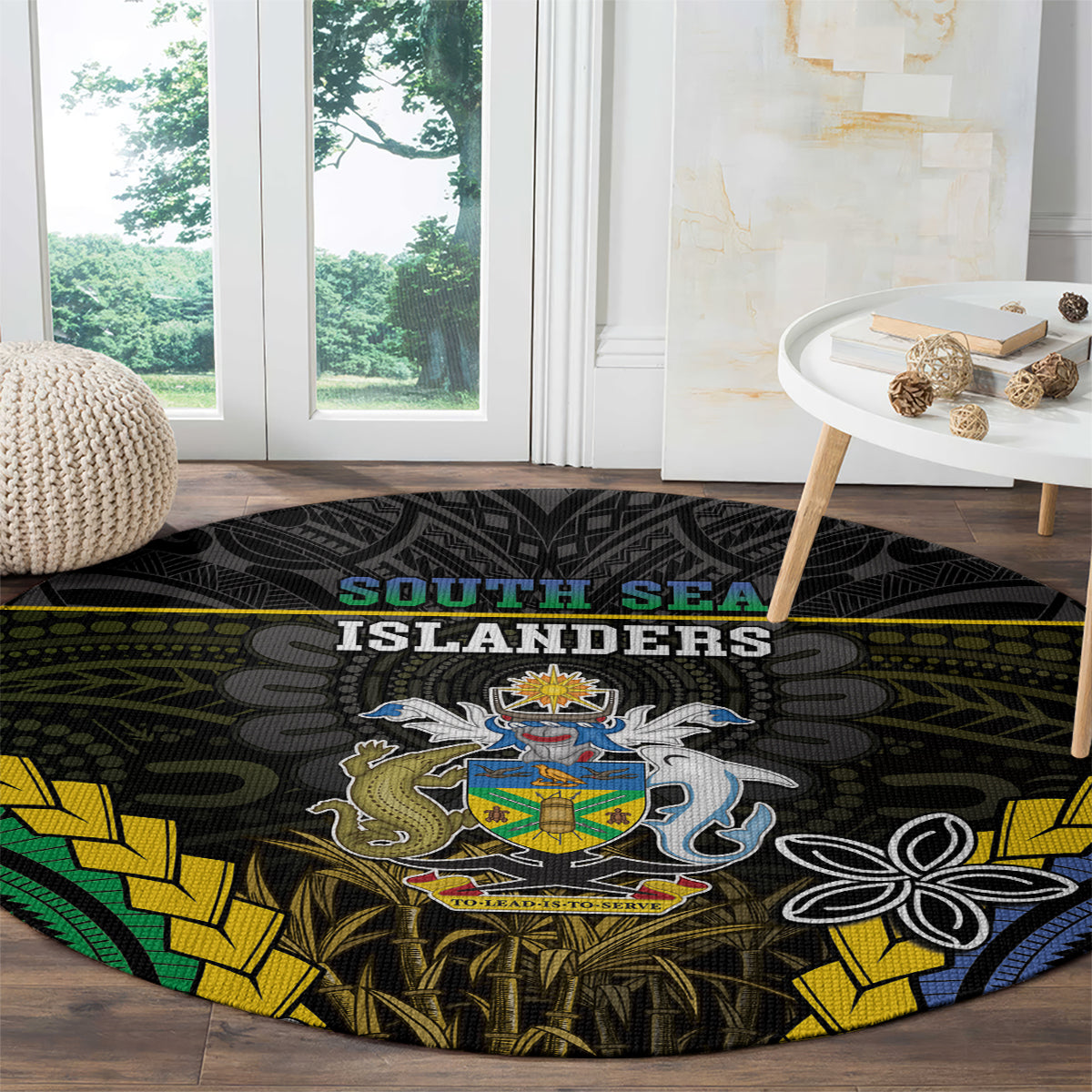 South Sea Islanders And Solomon Islands Round Carpet Kanakas Polynesian Pattern LT05 - Polynesian Pride