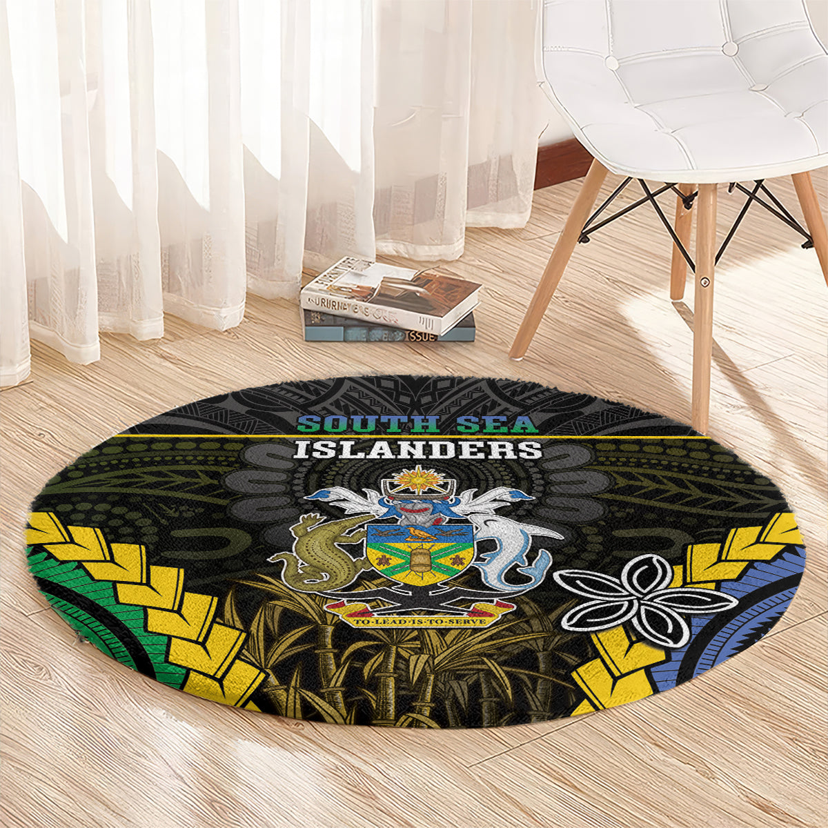 South Sea Islanders And Solomon Islands Round Carpet Kanakas Polynesian Pattern LT05 - Polynesian Pride