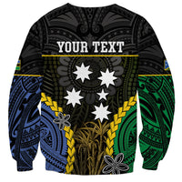 Personalised South Sea Islanders And Solomon Islands Sweatshirt Kanakas Polynesian Pattern LT05 - Polynesian Pride