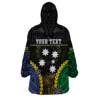 Personalised South Sea Islanders And Solomon Islands Wearable Blanket Hoodie Kanakas Polynesian Pattern LT05 - Polynesian Pride