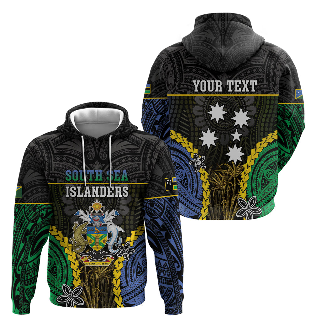 Personalised South Sea Islanders And Solomon Islands Zip Hoodie Kanakas Polynesian Pattern LT05 - Polynesian Pride