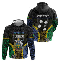 Personalised South Sea Islanders And Solomon Islands Zip Hoodie Kanakas Polynesian Pattern LT05 - Polynesian Pride