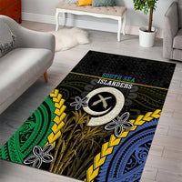 South Sea Islanders And Vanuatu Area Rug Kanakas Sand Drawing Pattern LT05 - Polynesian Pride