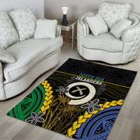 South Sea Islanders And Vanuatu Area Rug Kanakas Sand Drawing Pattern LT05 - Polynesian Pride