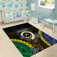 South Sea Islanders And Vanuatu Area Rug Kanakas Sand Drawing Pattern LT05 - Polynesian Pride