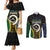 Personalised South Sea Islanders And Vanuatu Couples Matching Mermaid Dress and Long Sleeve Button Shirt Kanakas Sand Drawing Pattern
