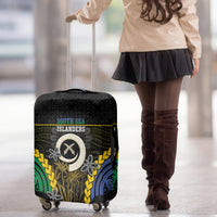 South Sea Islanders And Vanuatu Luggage Cover Kanakas Sand Drawing Pattern LT05 - Polynesian Pride