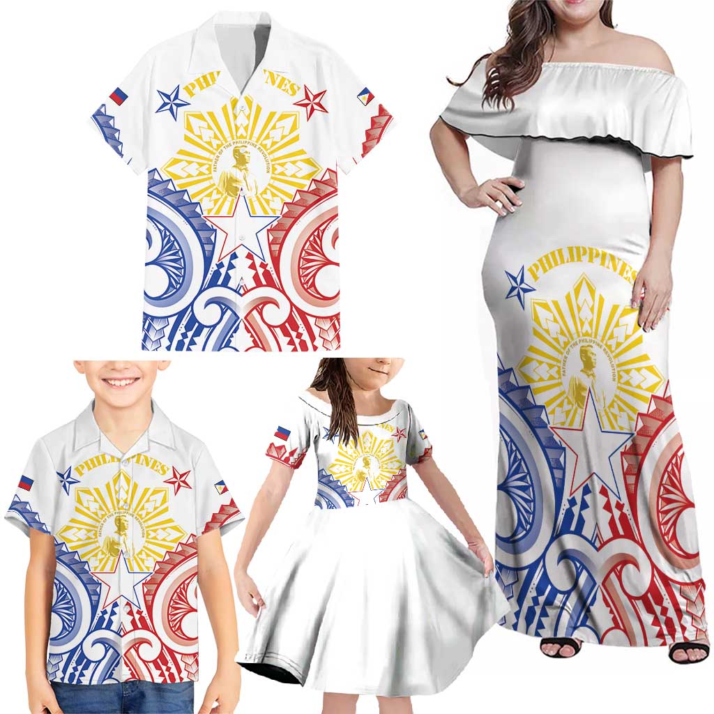Philippines Family Matching Off Shoulder Maxi Dress and Hawaiian Shirt Katipunan Andres Bonifacio