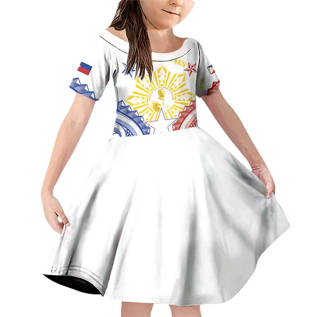 Philippines Family Matching Off Shoulder Short Dress and Hawaiian Shirt Katipunan Andres Bonifacio