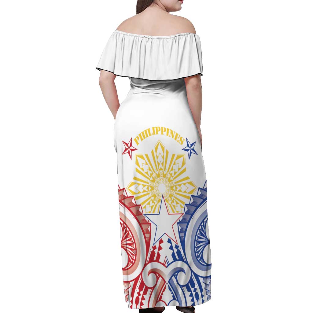 Philippines Off Shoulder Maxi Dress Katipunan Andres Bonifacio